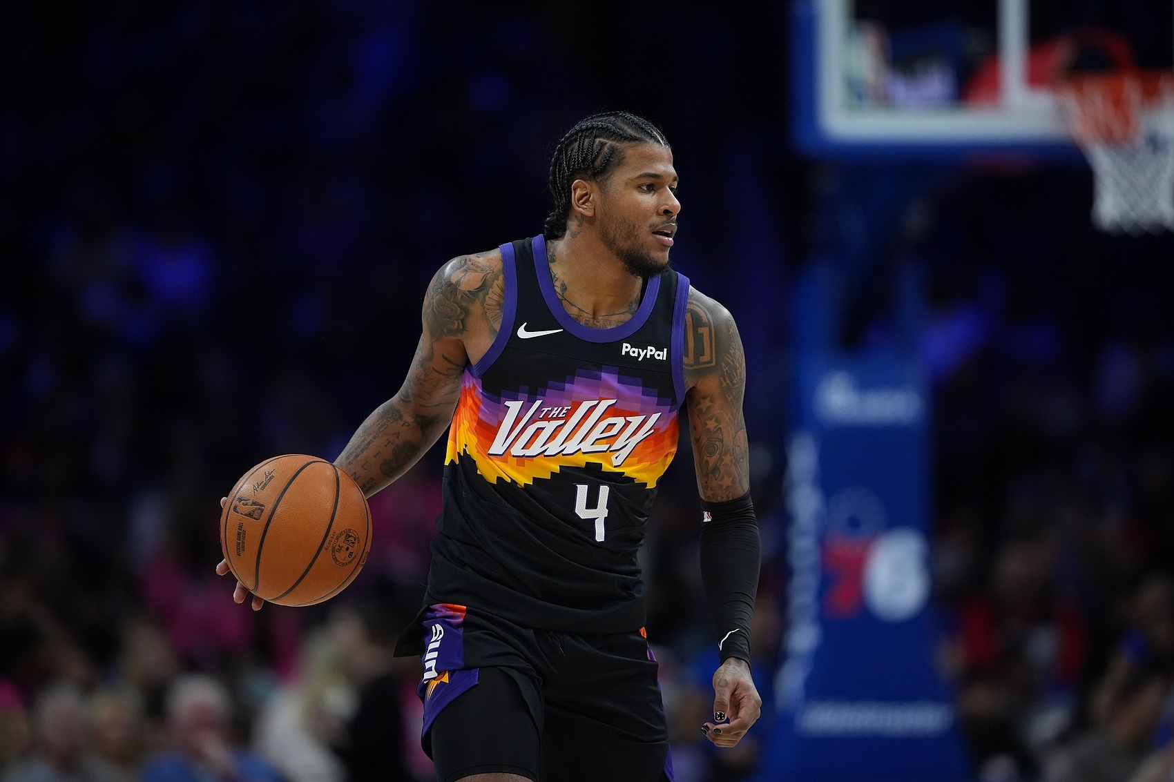 life-leyu.com-场均11.8分！明天太阳迎战篮网 杰伦·格林因右腿筋伤病管理存疑