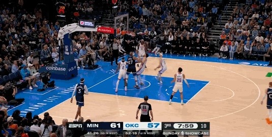 life-leyu.com-无所不能！兰德尔封盖SGA&amp;进攻端予取予求两节半已经砍下26+5+5